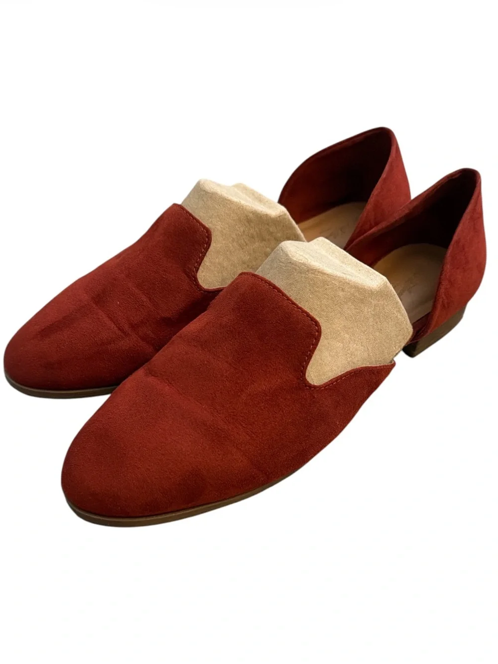 Universal Thread Women's Rust Suede Slip-On Loafers
